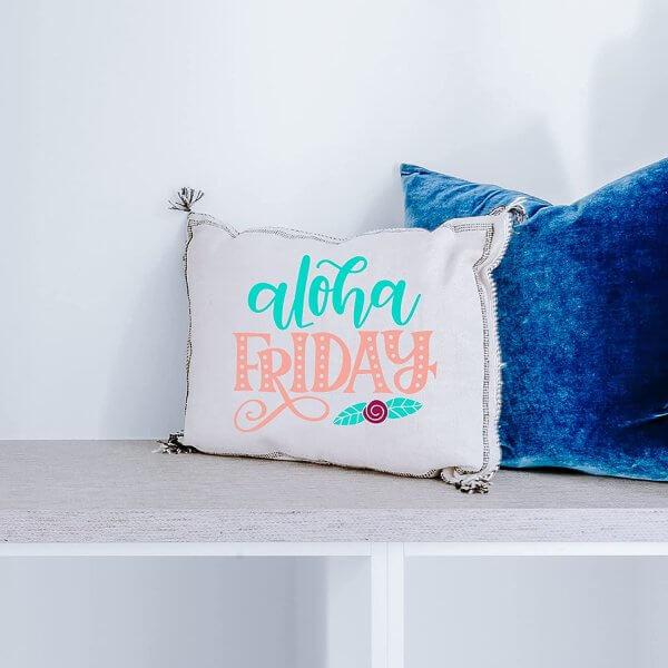 almohada estampada