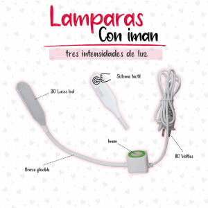lampara les con iman
