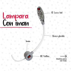 lampara les con iman