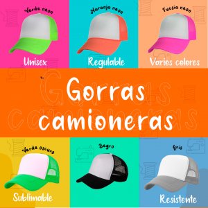 gorras sublimables