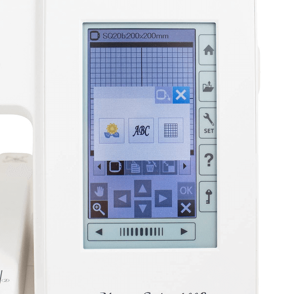 panel tactil janome