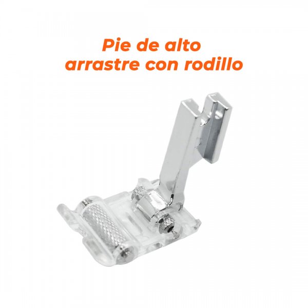Pie de alto arrastre con rodillo