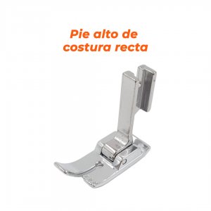 Pie alto de costura recta