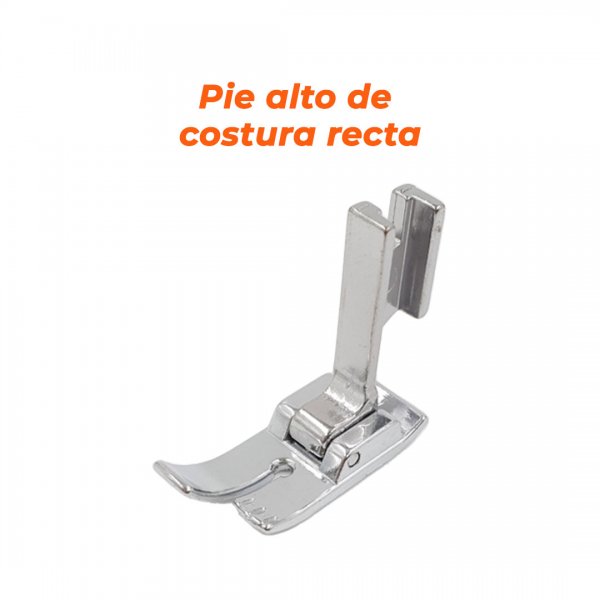 Pie alto de costura recta