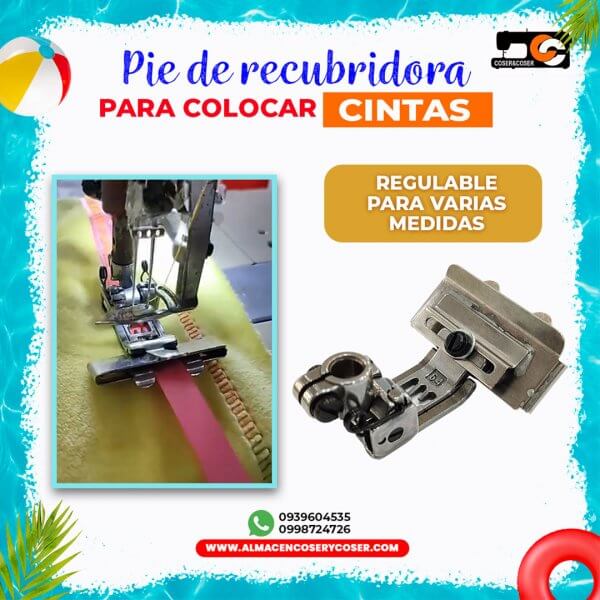 Pie para cintas - recubridora