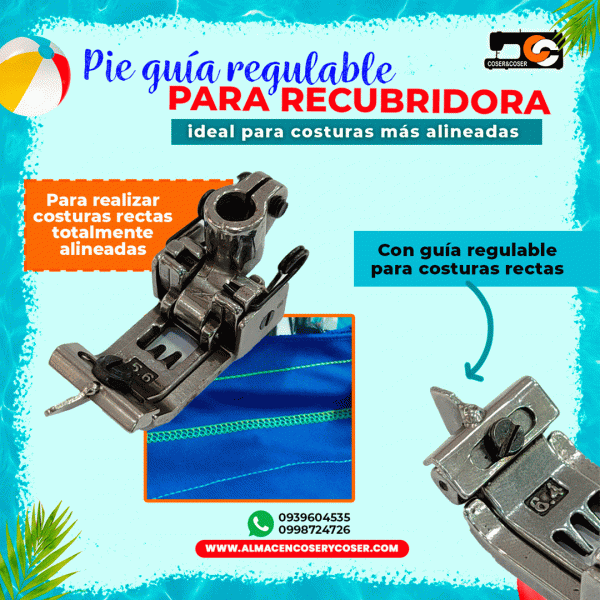 Pie guรญa regulable - recubridora