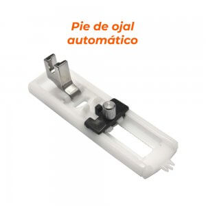 pie de ojal automático