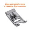 Base prensatela recta y zigzag – hueco ancho