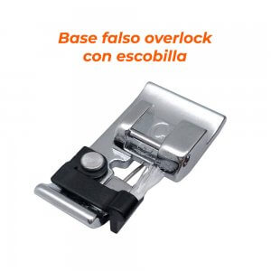 base falso overlock con escobilla