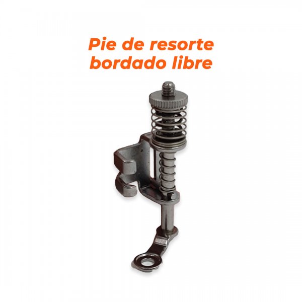 Pie de resorte bordado libre