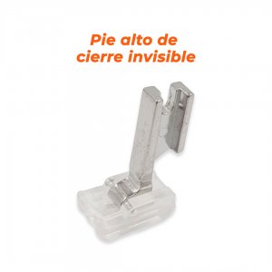 Pie alto de cierre invisible
