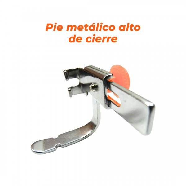 Pie metálico alto de cierre