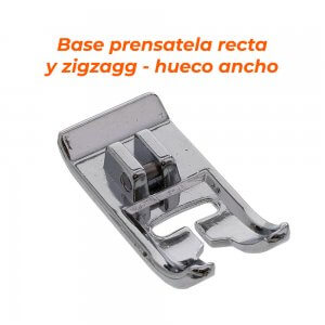 Base prensatela recta y zigzag – hueco ancho