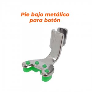 pie bajo metálico para botón