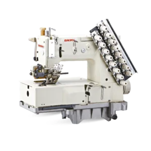 Elasticadora industrial Baoyu GT-1408PL de 8 agujas para cintas y elásticos
