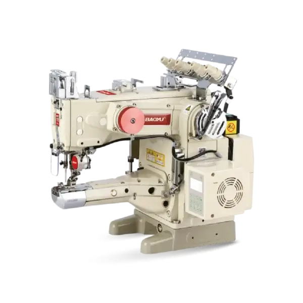Recubridora industrial Baoyu GT-1500 CB356 de 3 agujas con motor paso a paso