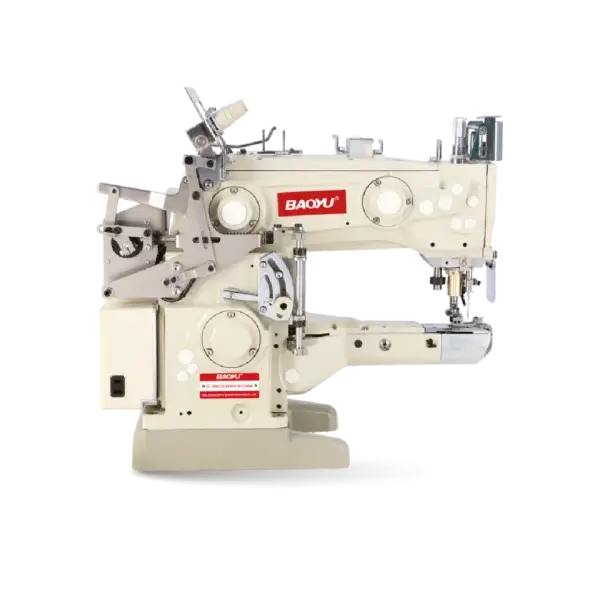 Recubridora industrial Baoyu GT-1500 CB356 de 3 agujas con motor paso a paso